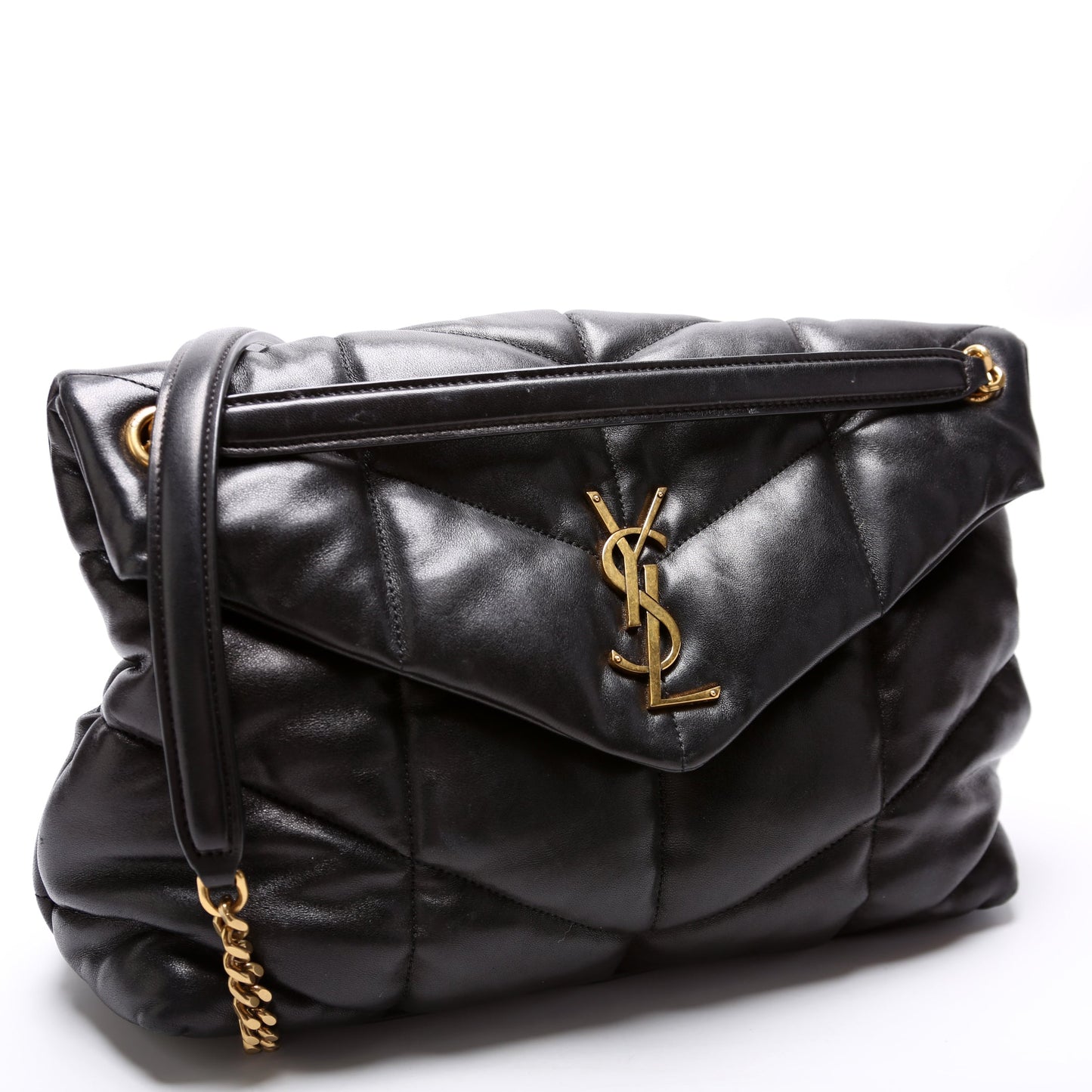 Saint Laurent Puffer Quilted Medium Lambskin 577475 Bag