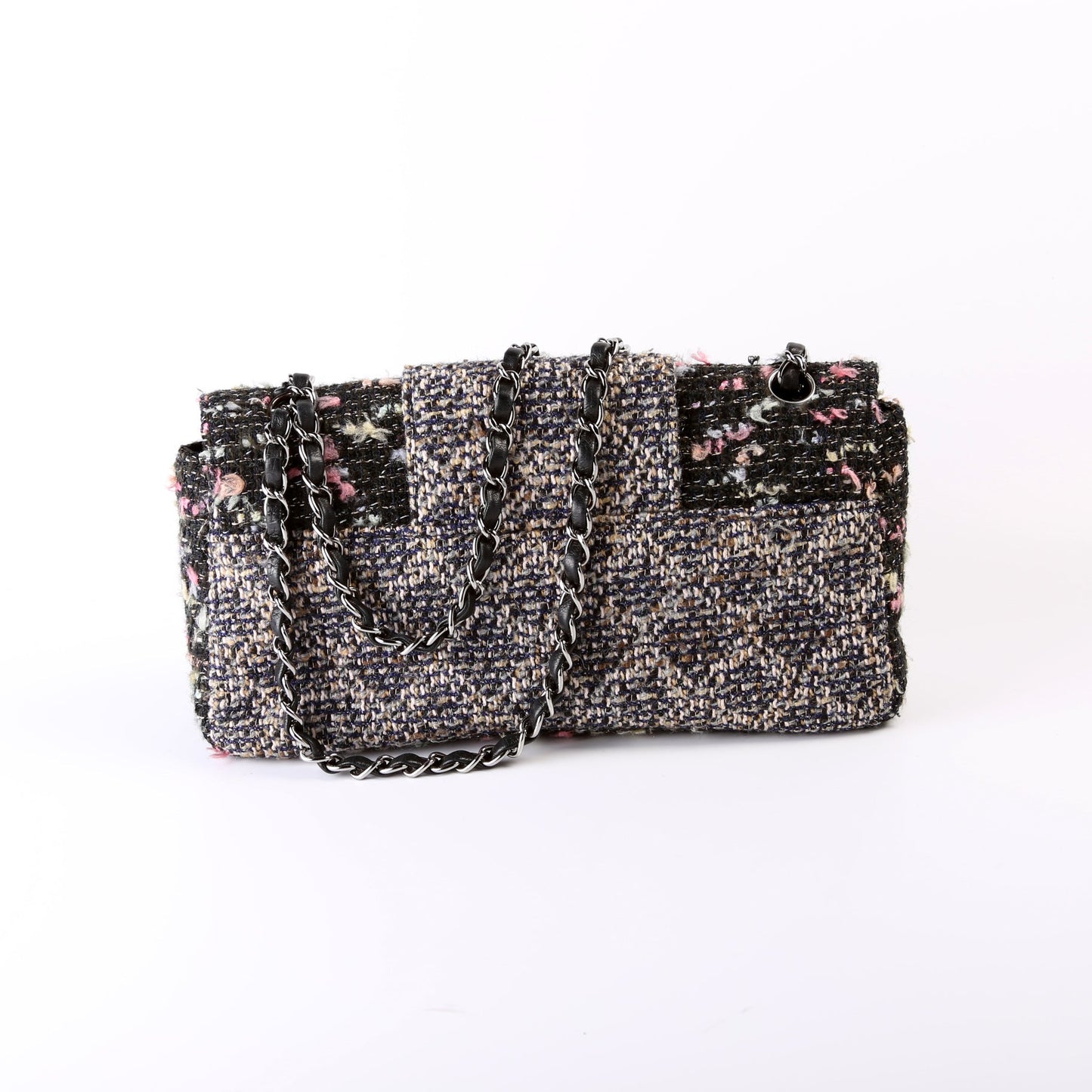 Chanel CC Single Flap Tweed 9M Bag