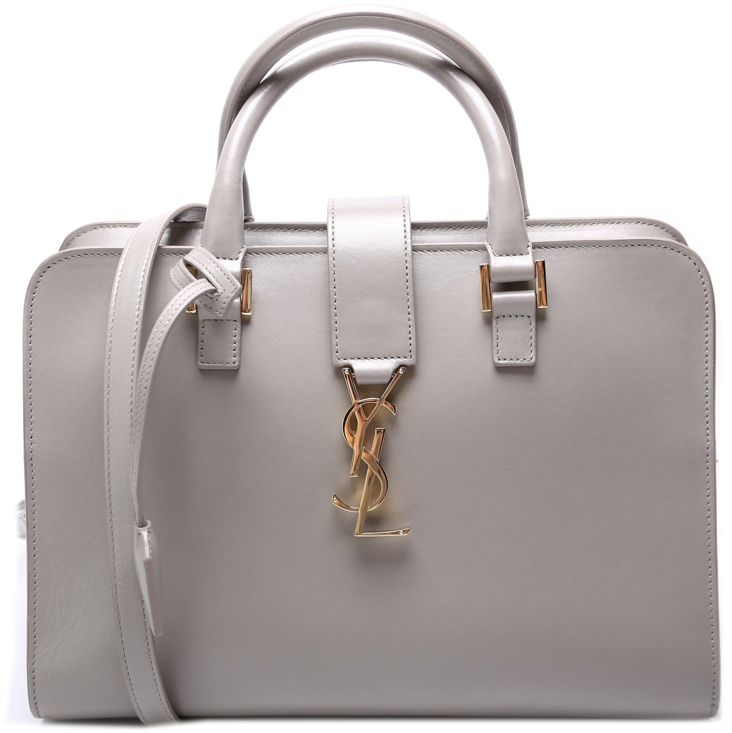 Saint Laurent Cabas Small Smooth Leather Bag