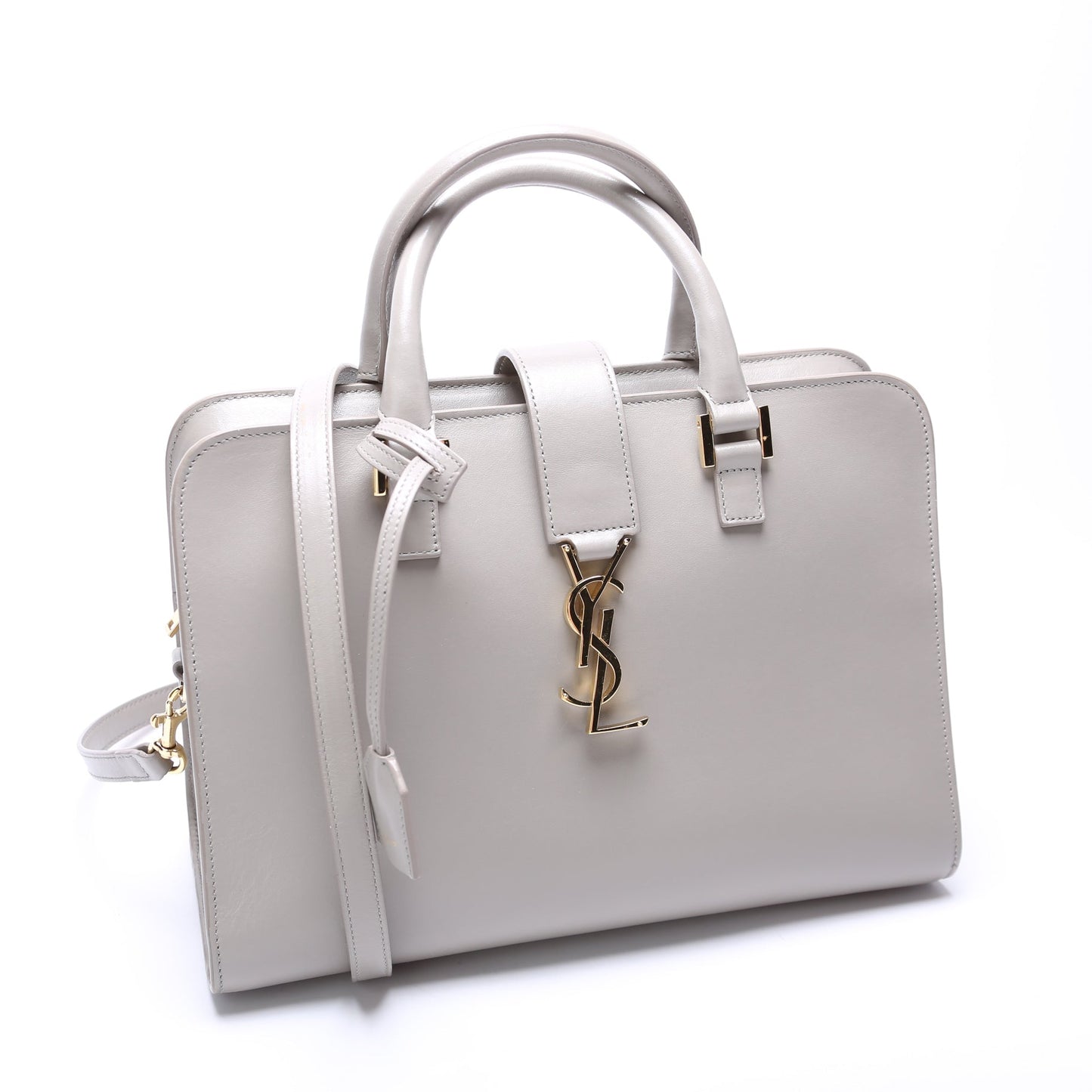 Saint Laurent Cabas Small Smooth Leather Bag