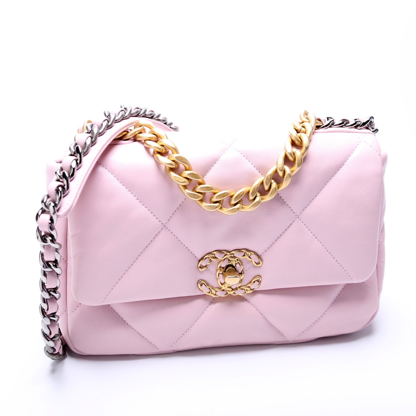 Chanel 19 Medium Flap Quilted Goatskin 31M Bag