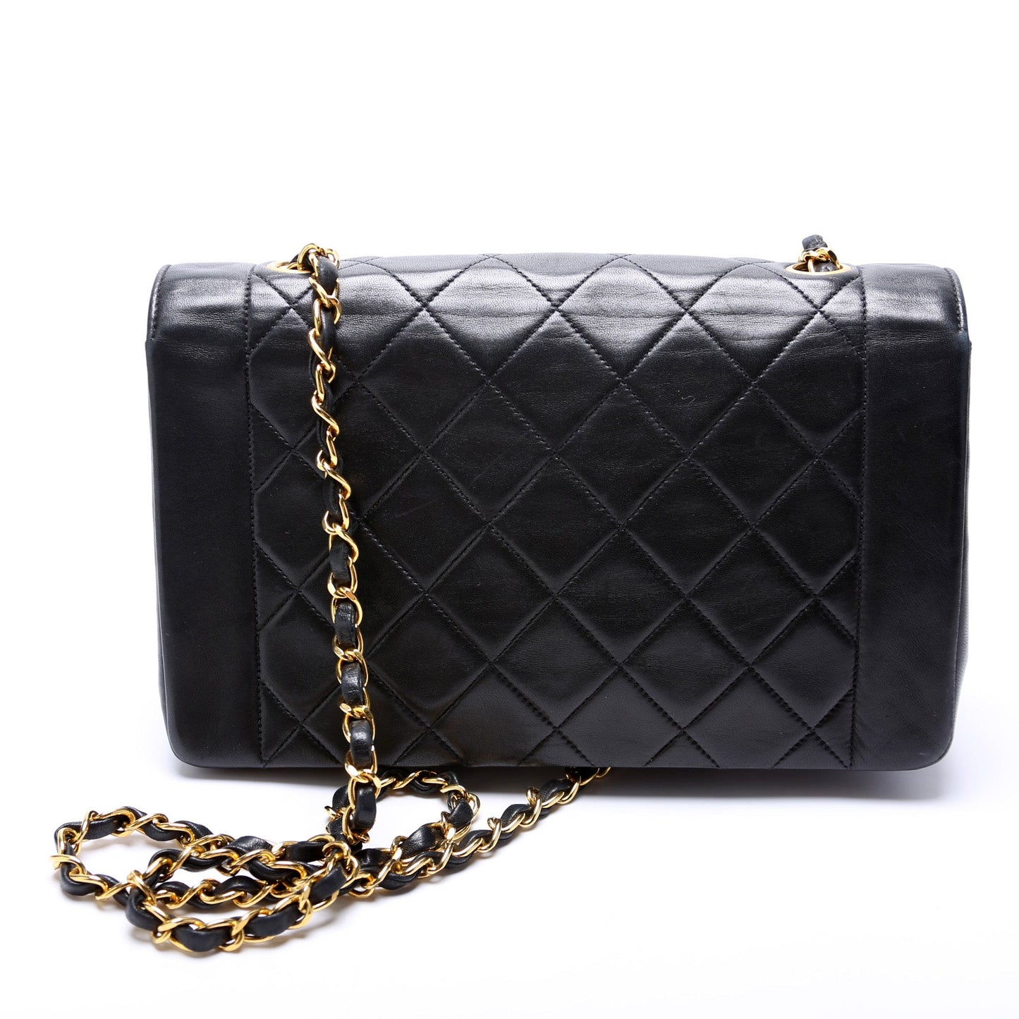 Chanel Vintage Geometric Diana Medium Flap Quilted Lambskin 2M Bag