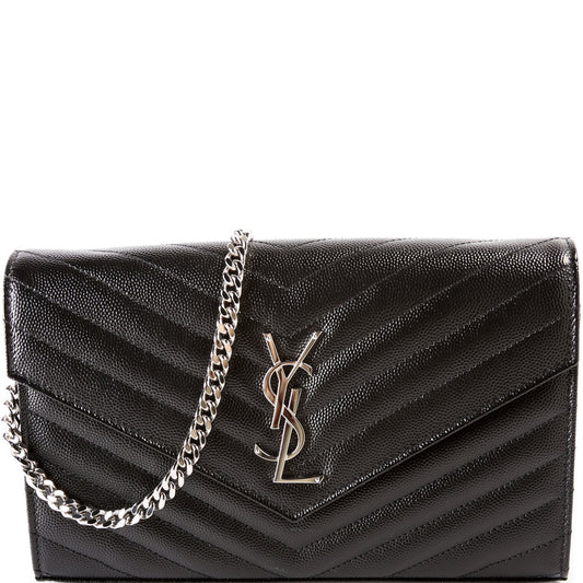 Saint Laurent Grain de Poudre Chain Wallet 377828 Bag