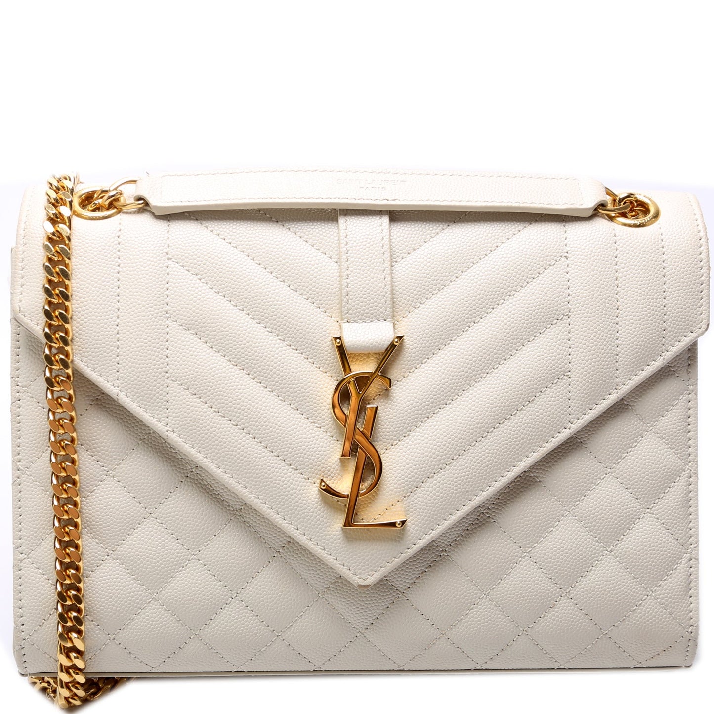 Saint Laurent Envelope Medium Grain De Triquilt 600185 Bag
