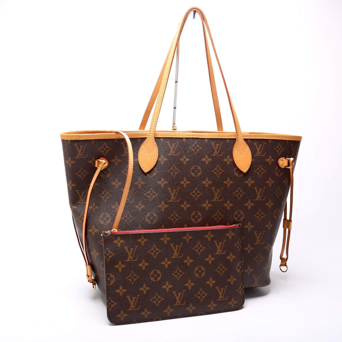 Louis Vuitton Neverfull W/Wallet MM Monogram