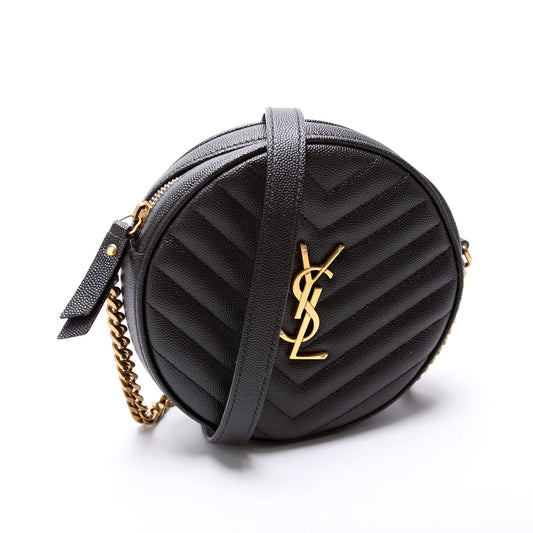 Saint Laurent 610436 Vinyle Round Camera Bag