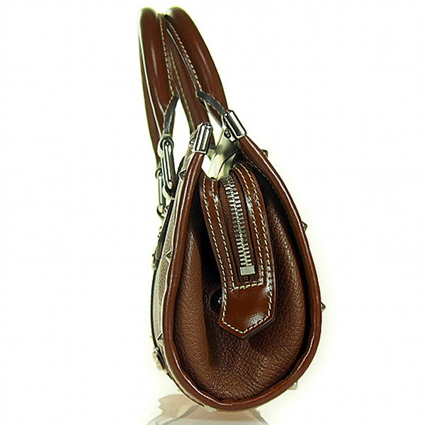 LOUIS VUITTON Handbag M91884 Sheep leather Brown Cienne Suhari Epanui PM Women