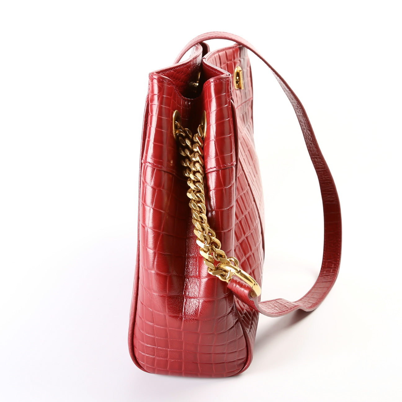 Saint Laurent Claude Shoulder Croc 640281 Bag