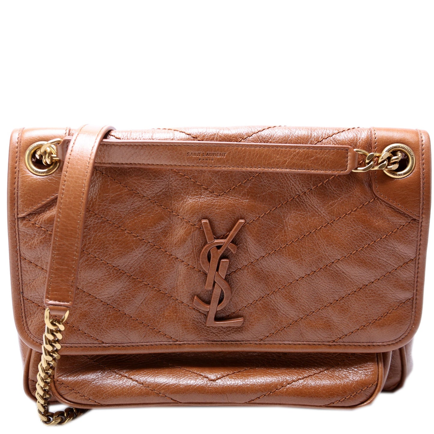Saint Laurent Niki Medium Crinkle Leather 498894 Bag