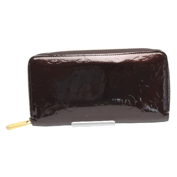 LOUIS VUITTON Long Wallet Purse M93522 Monogram Vernis Amarrant Zip Around Monogram Vernis Zippy wallet Women