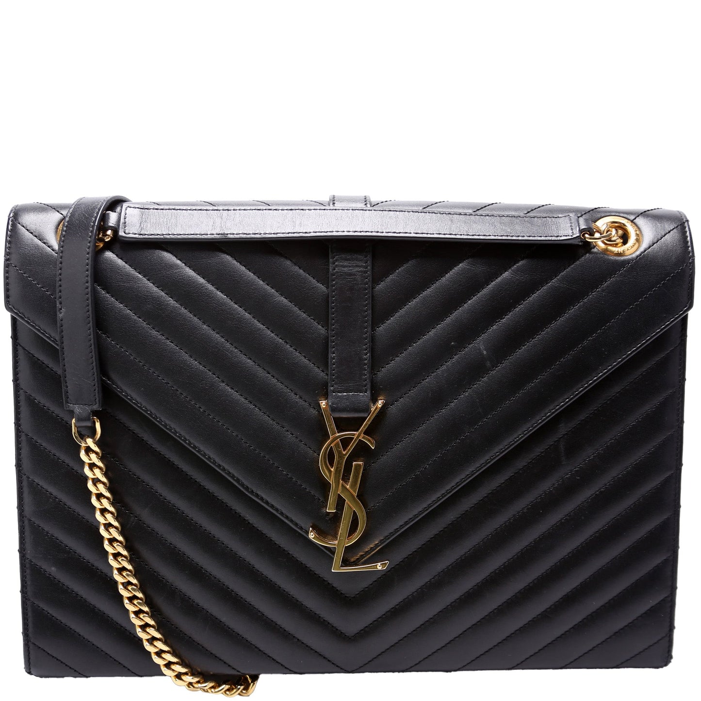 Saint Laurent Envelope Large Chevron 342023 Bag