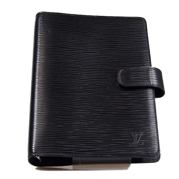 LOUIS VUITTON Notebook cover R20042 Epi Leather Noir Agenda MM Epi System notebook cover unisex(Unisex)