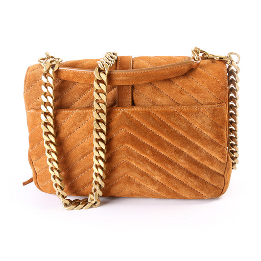 Saint Laurent College Medium Suede Fringe 531705 Bag