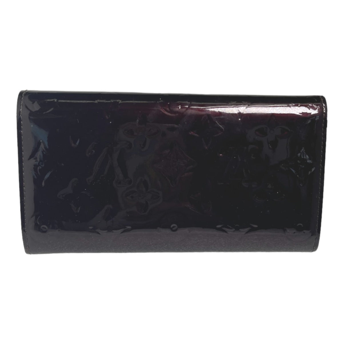 LOUIS VUITTON Long Wallet Purse M93524 Monogram Vernis Amarrant Portefeuille Sarah Vernis With 2-fold zipper Women