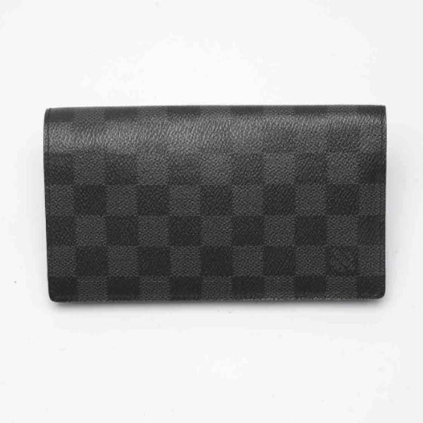 LOUIS VUITTON Long Wallet Purse N63116 Damier canvas Damier Graphite Damier Graphite Portefeuille Columbus mens