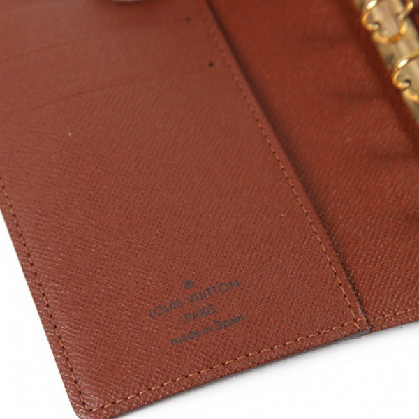 LOUIS VUITTON Notebook cover R20005 Monogram canvas Brown 6-hole notebook cover Monogram Agenda PM(Unisex)