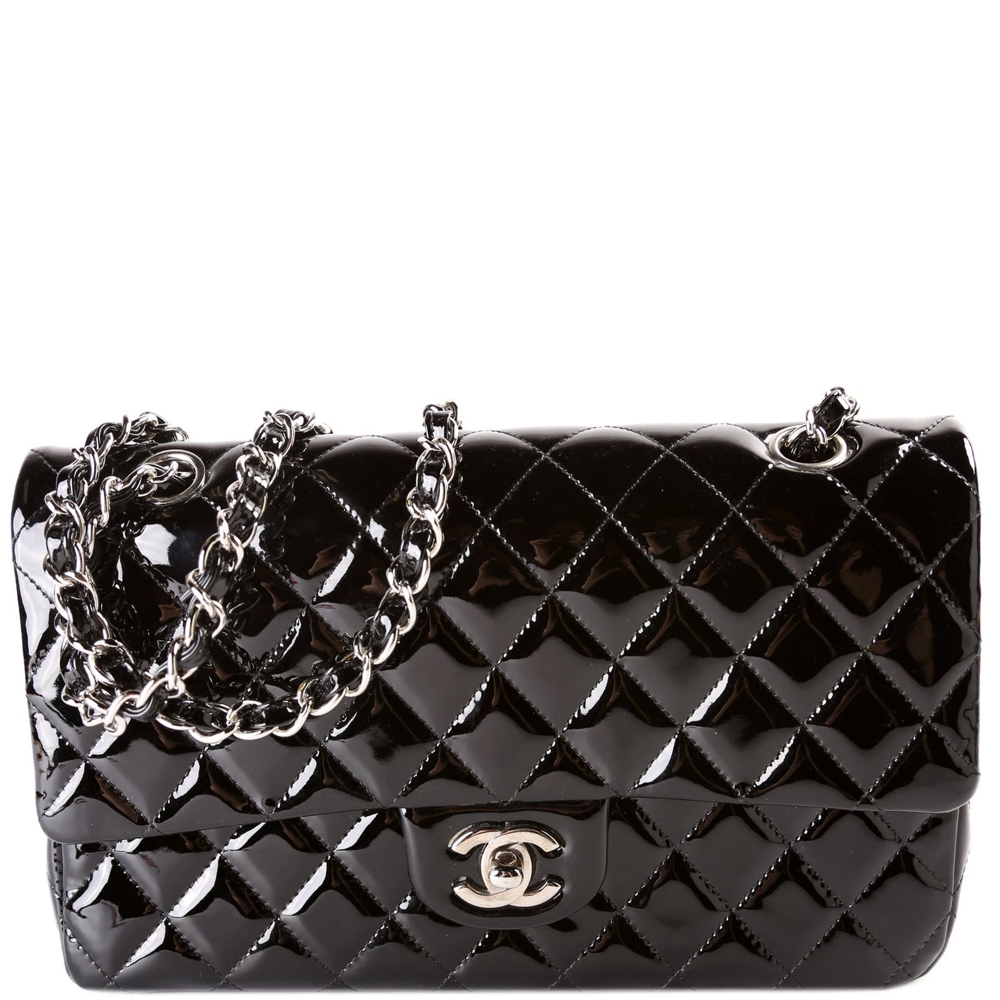 Chanel Classic Flap Medium Patent 21M Bag