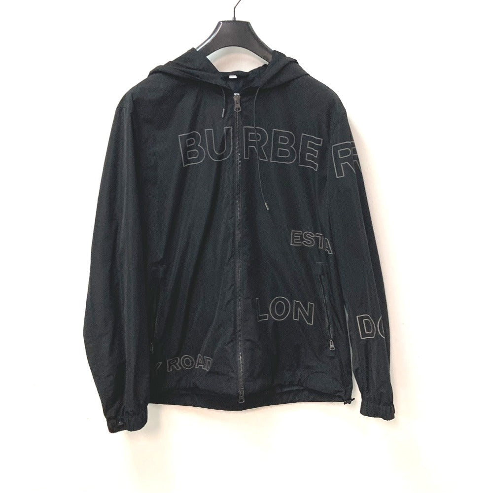 BURBERRY Jacket Nylon black Outer Apparel Long Sleeve Tops Check Inside hoodie logo mens âk