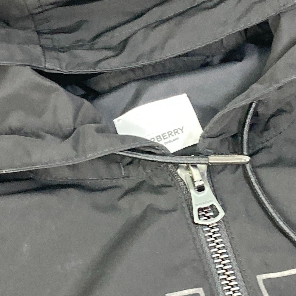 BURBERRY Jacket Nylon black Outer Apparel Long Sleeve Tops Check Inside hoodie logo mens âk