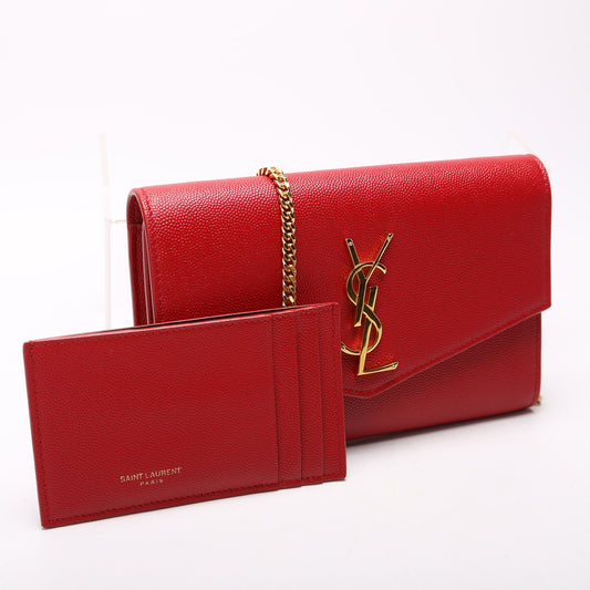 Saint Laurent Uptown Chain Wallet Grain 607788 Bag