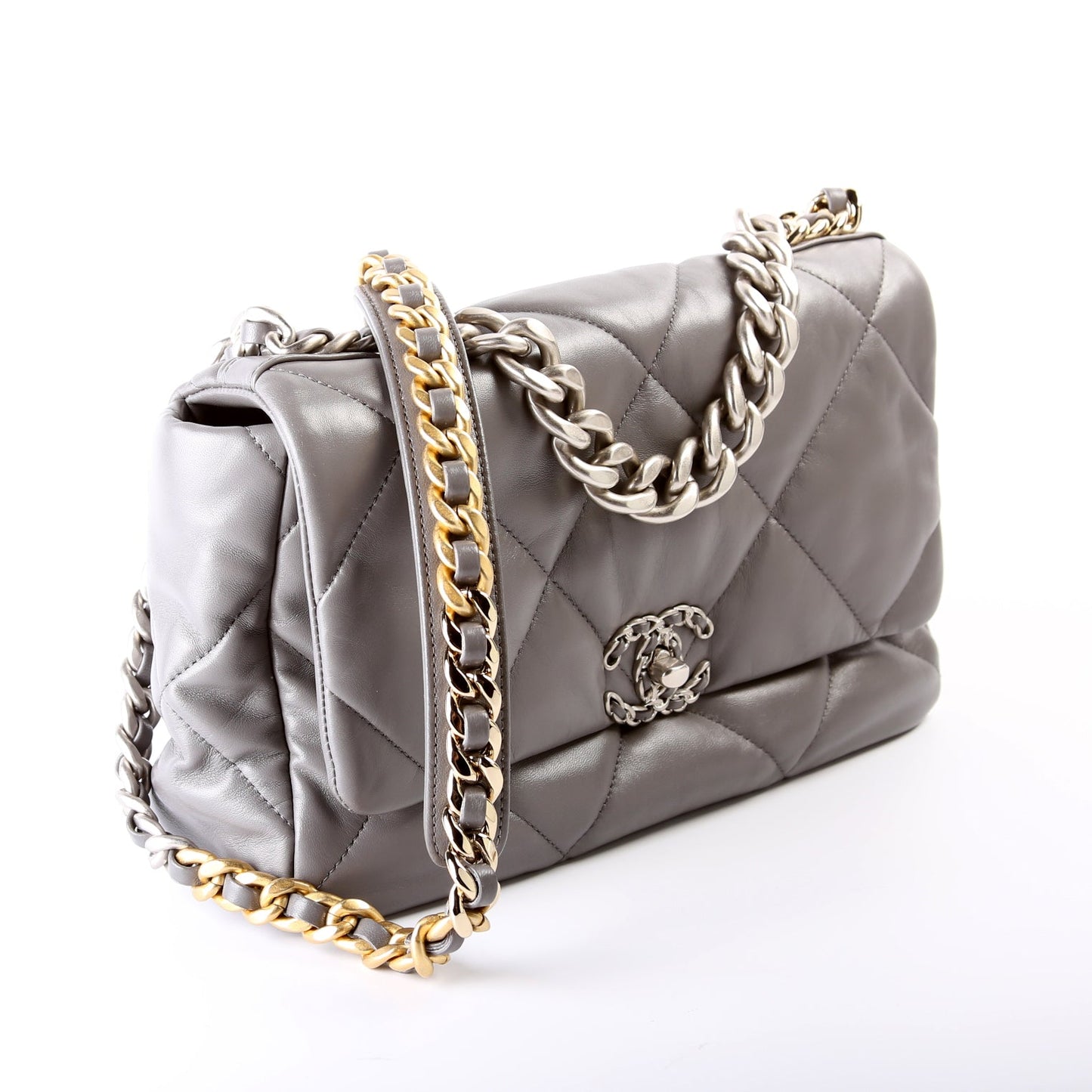 Chanel Quilted Goatskin 19 Large Flap 32+M Bag