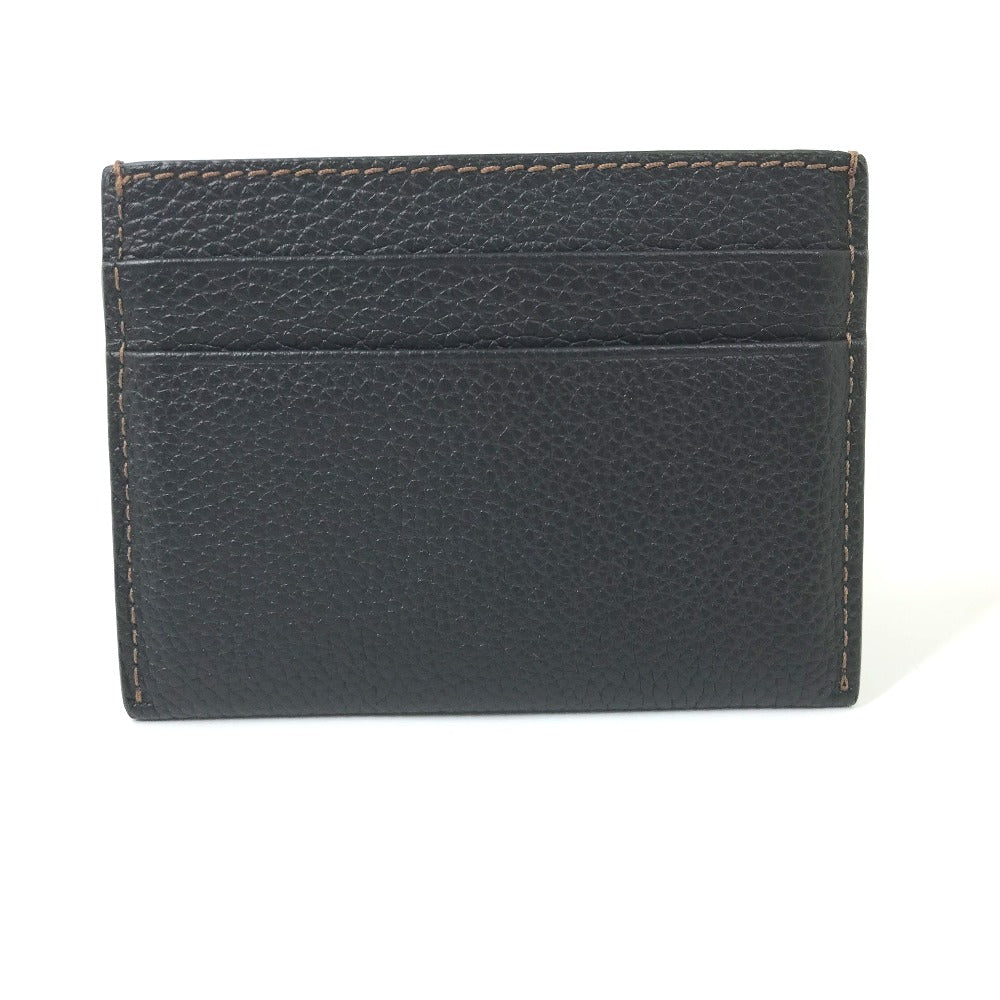 BURBERRY Card Case leather black TB Women