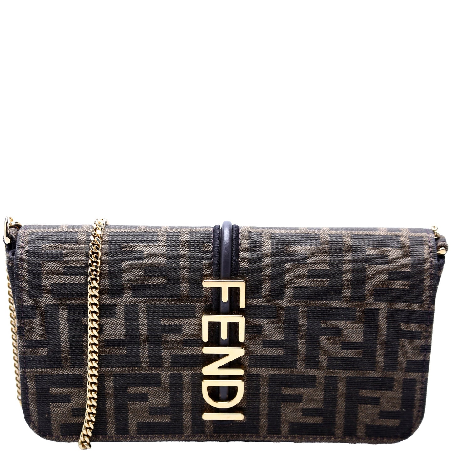Fendi FF Jacquardgraphy Wallet On Chain Bag