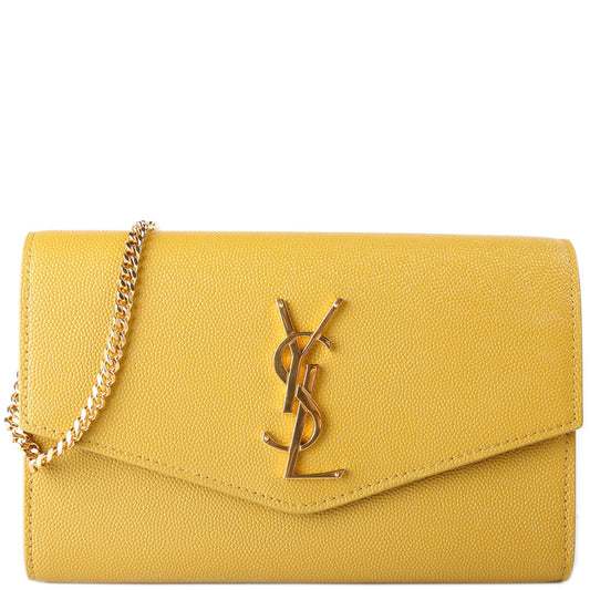 Saint Laurent Uptown Chain Wallet Grain 607788 Bag