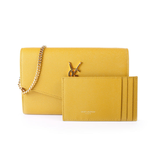 Saint Laurent Uptown Chain Wallet Grain 607788 Bag