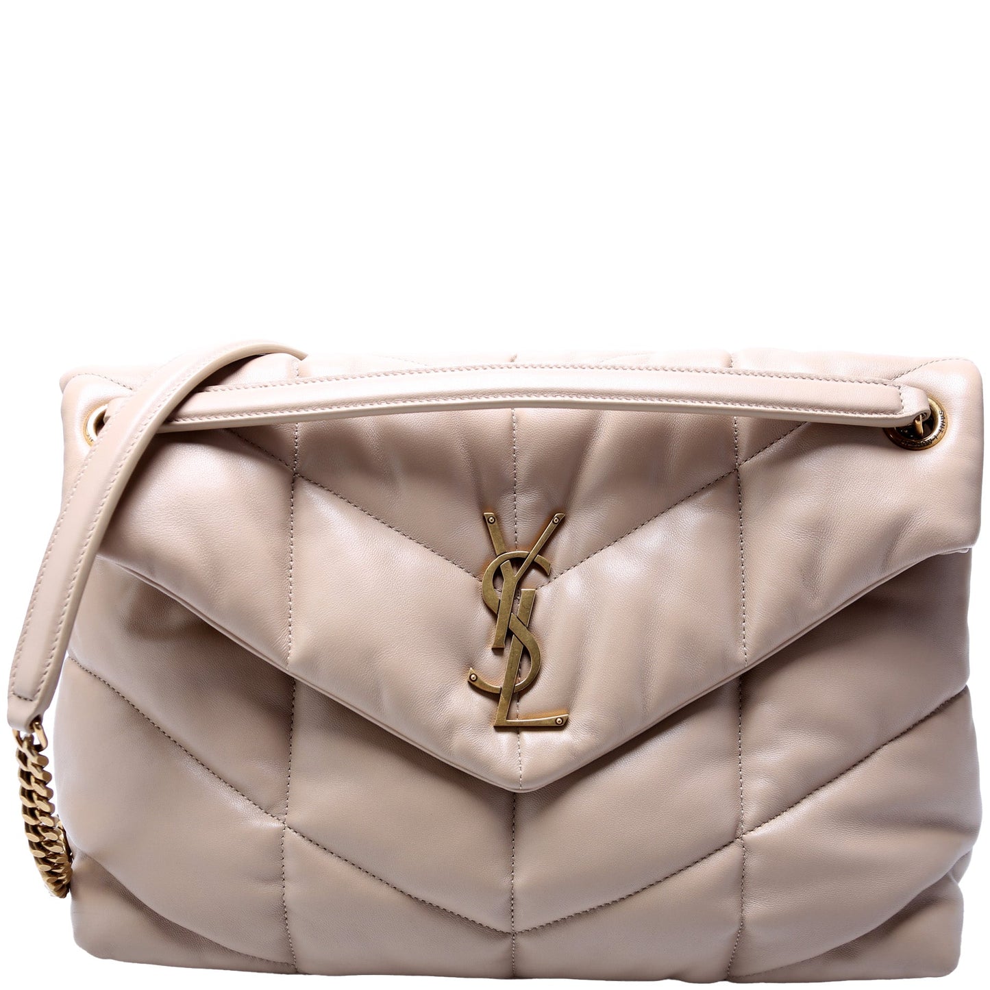 Saint Laurent Puffer Quilted Medium Lambskin 577475 Bag