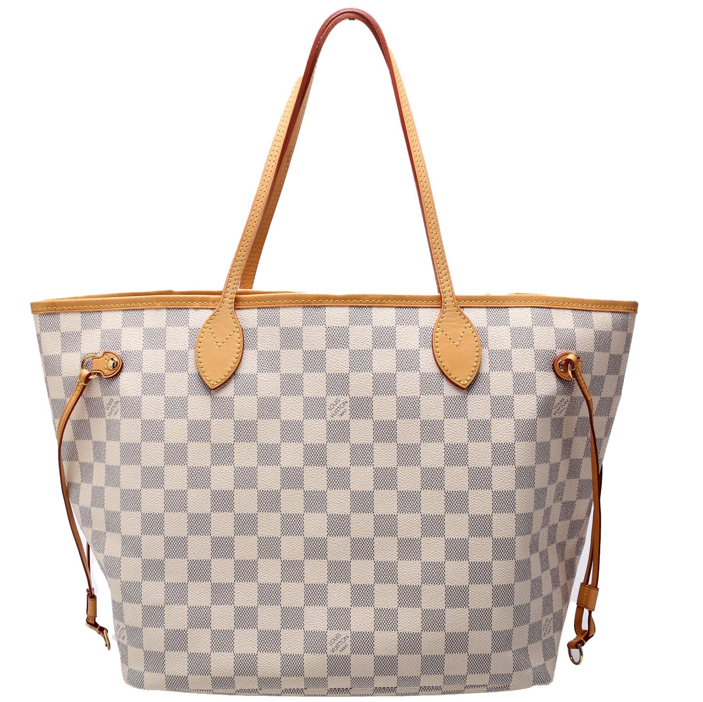 Louis Vuitton Neverfull W/Wallet MM Damier Azur