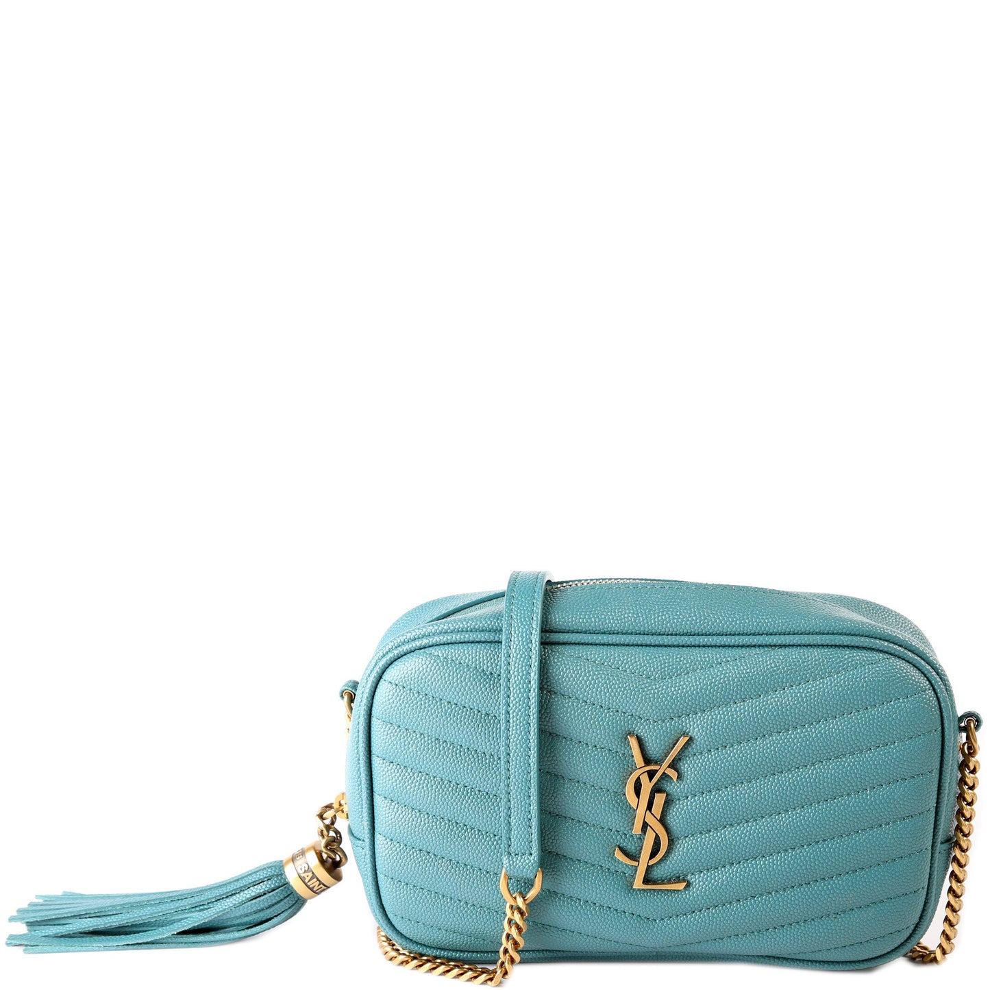 Saint Laurent Lou Camera Mini Teal 612579 Bag