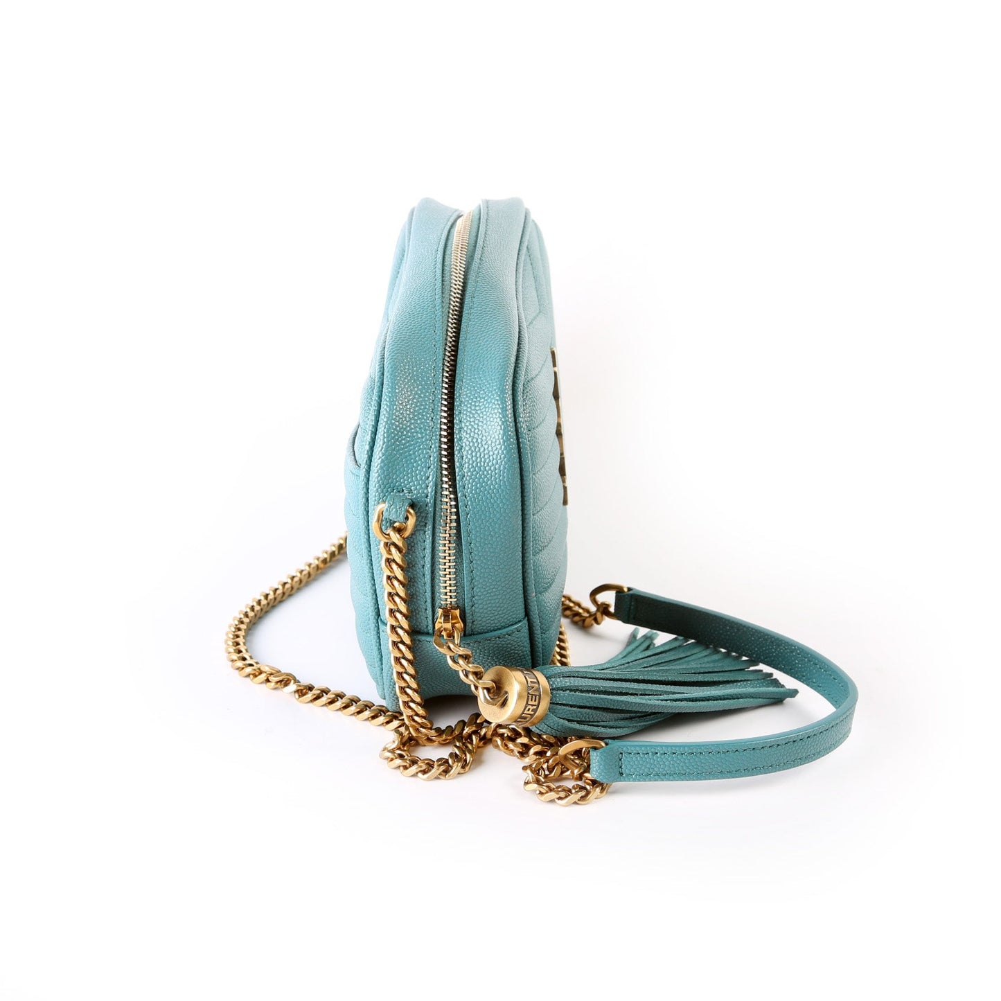 Saint Laurent Lou Camera Mini Teal 612579 Bag