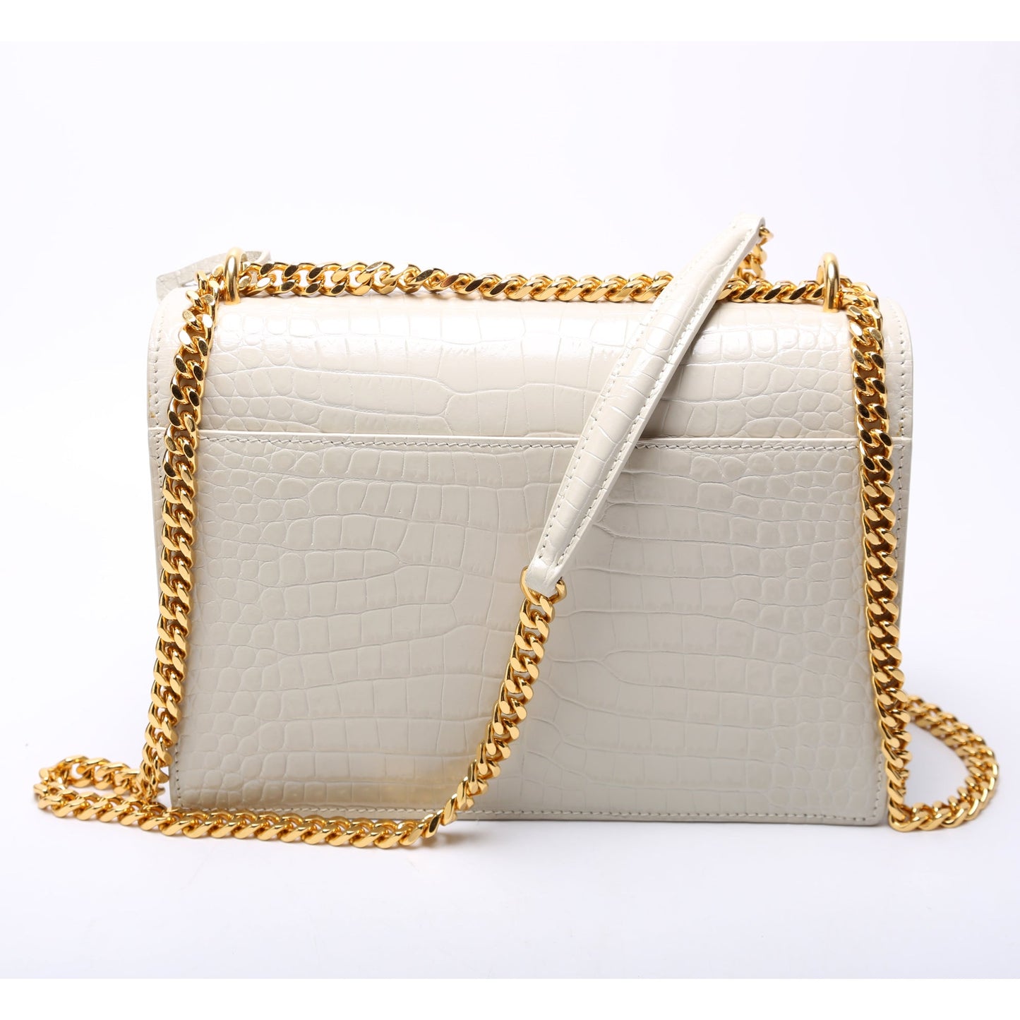 Saint Laurent Sunset Medium Croc Embossed 442906 Bag