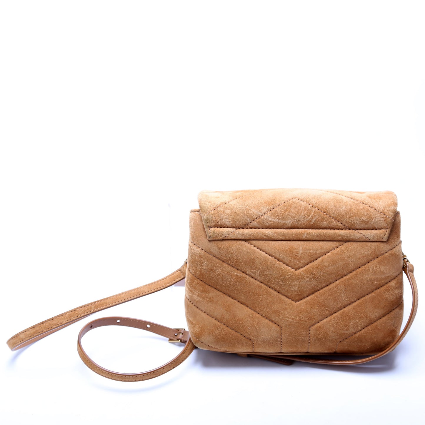 Saint Laurent LouLou Suede Satchel Toy Crossbody 678401 Bag