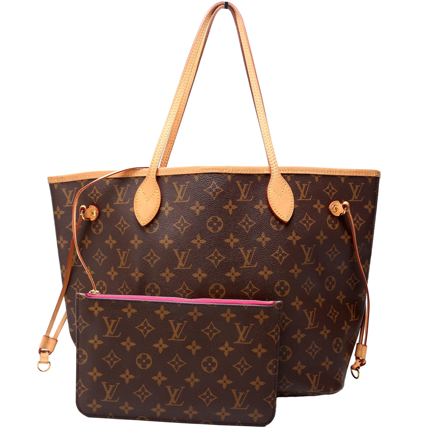 Louis Vuitton Neverfull With Wallet MM Monogram