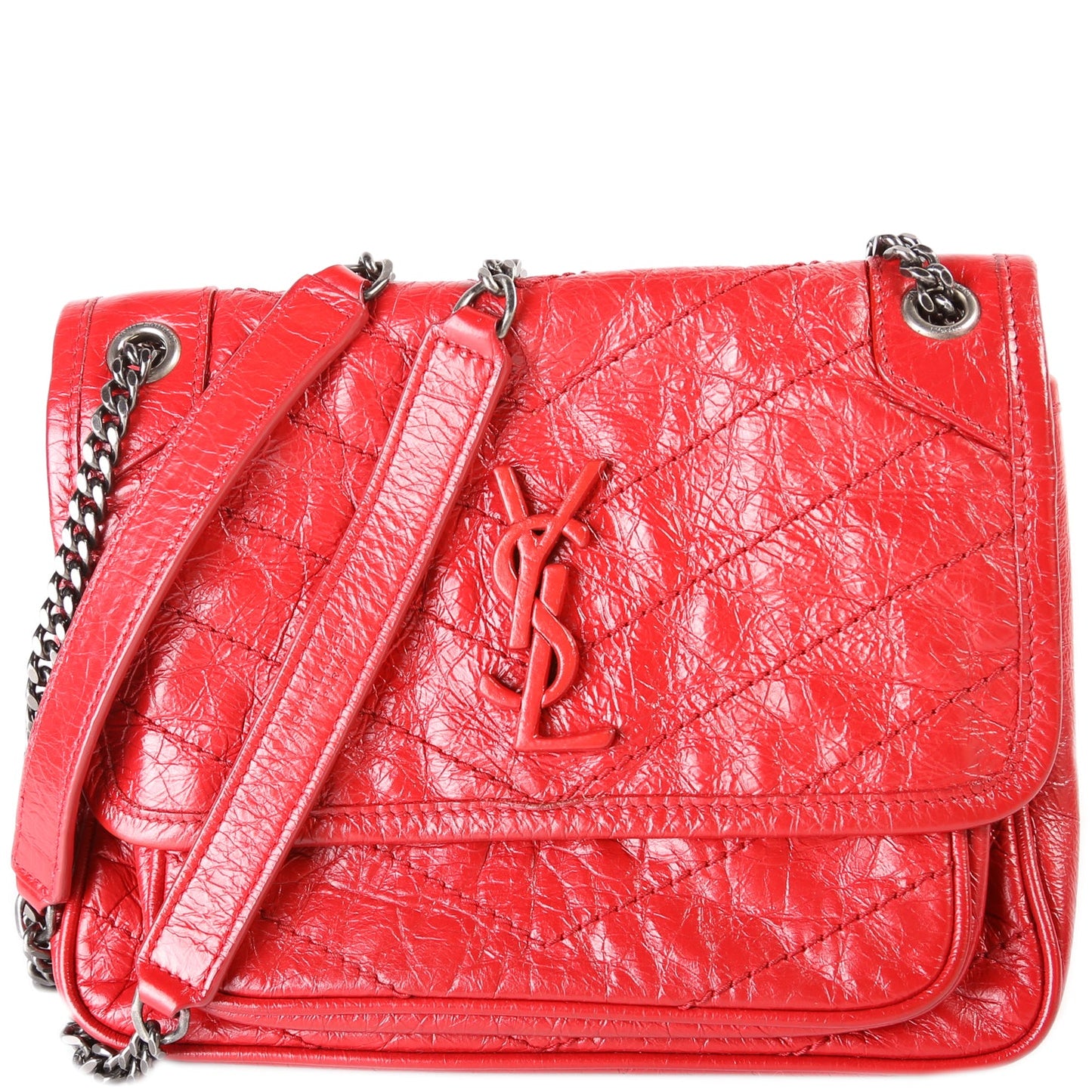 Saint Laurent Niki Baby Crinkle Leather Bag