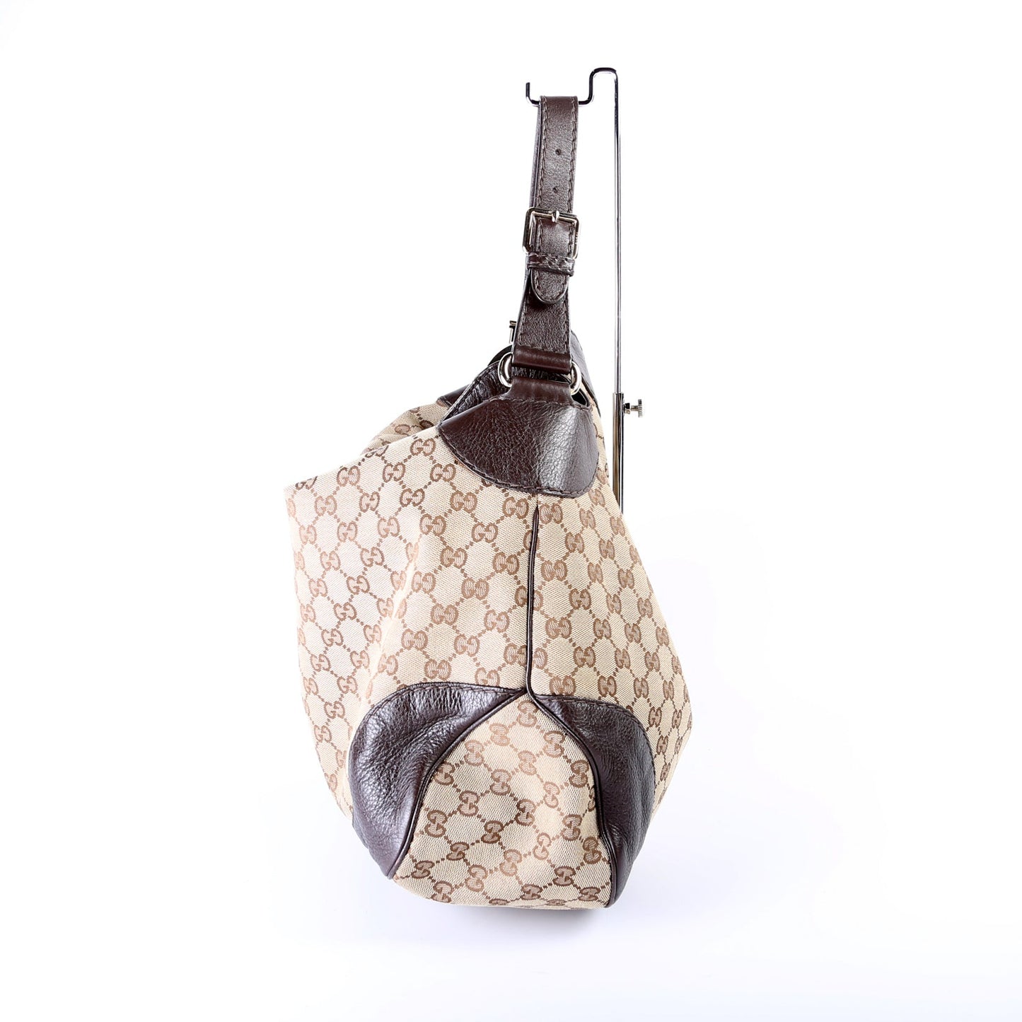 Gucci 203506 GG Canvas Charlotte Medium Hobo Bag