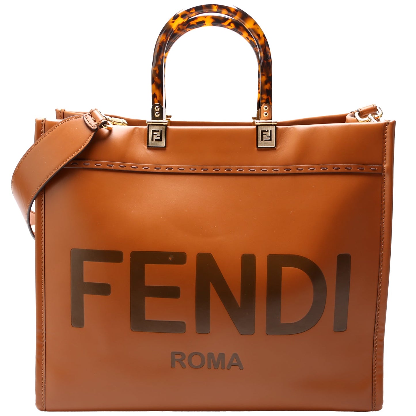 Fendi Sunshine Shopper Medium Leather Bag