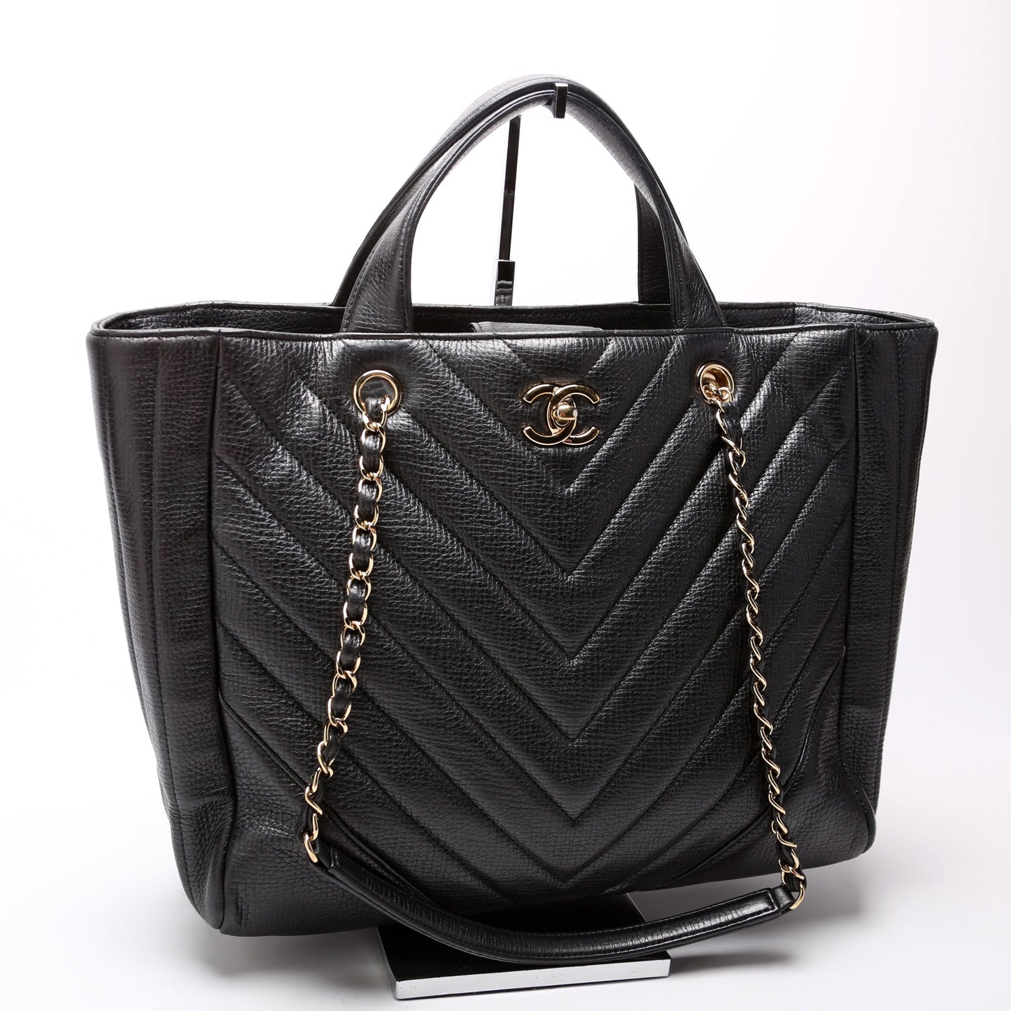 Chanel Chevron Statement Tote 24M Bag