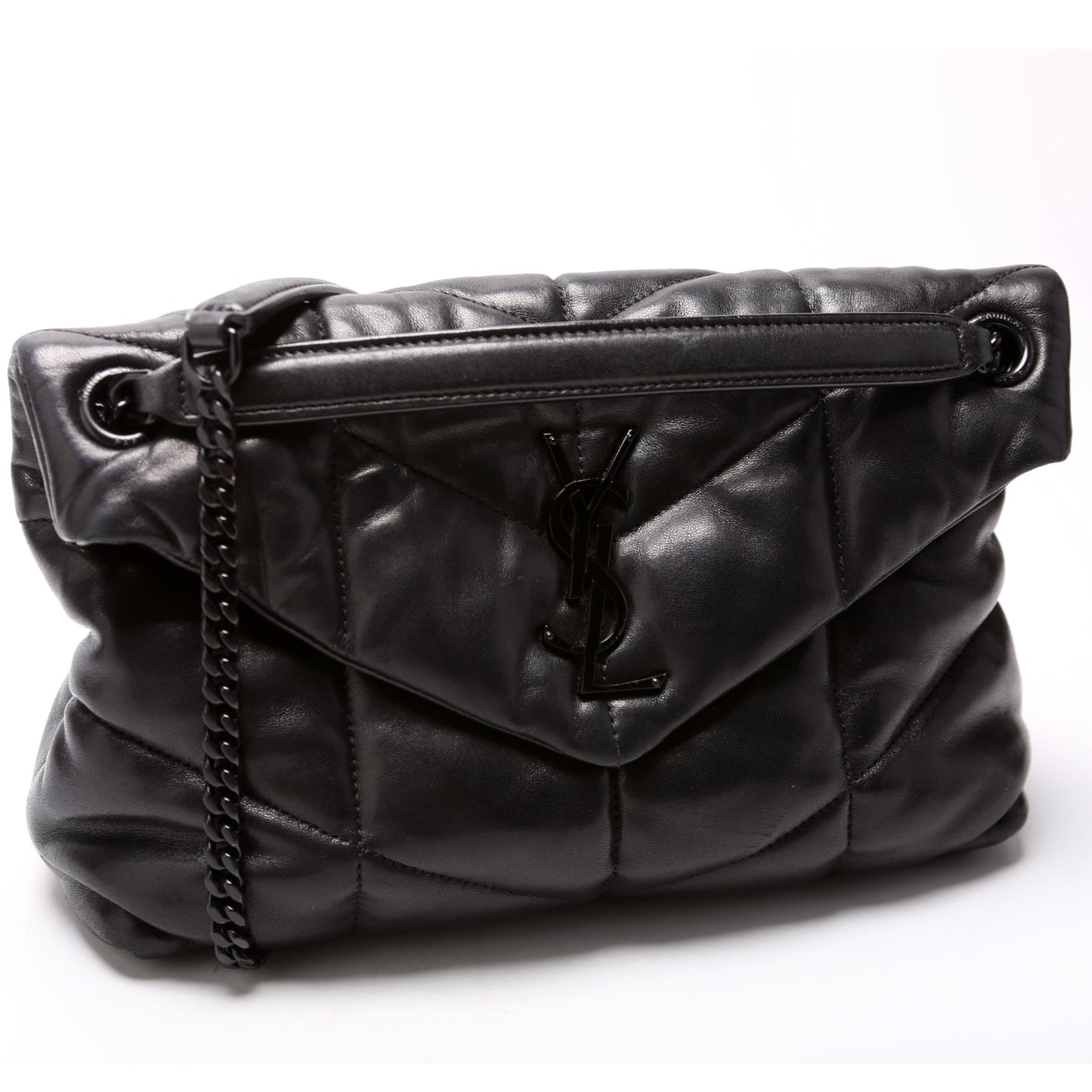 Saint Laurent Puffer Quilted Small Lambskin Bag