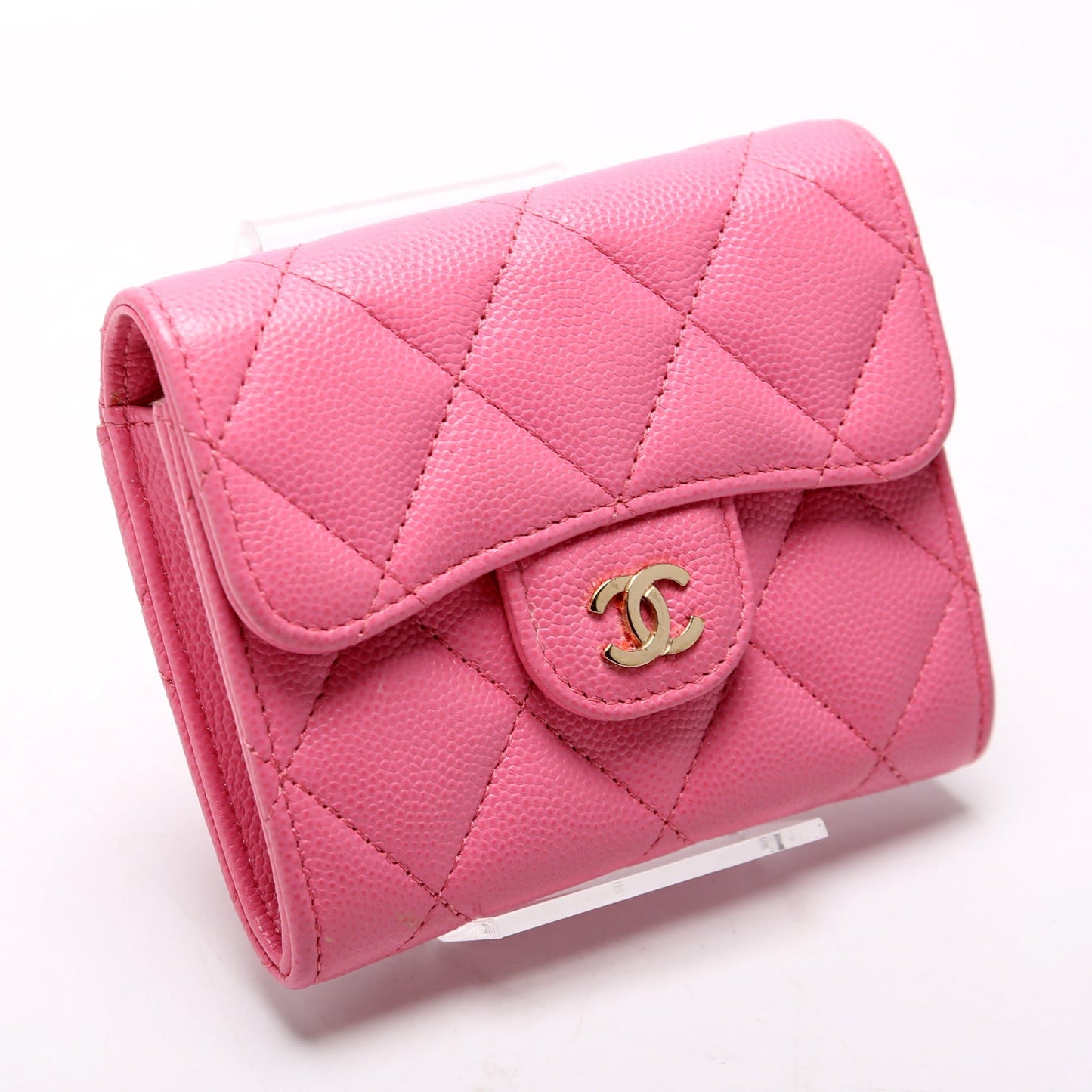 Chanel CC Flap Card Holder On Chain Caviar 31M Bag