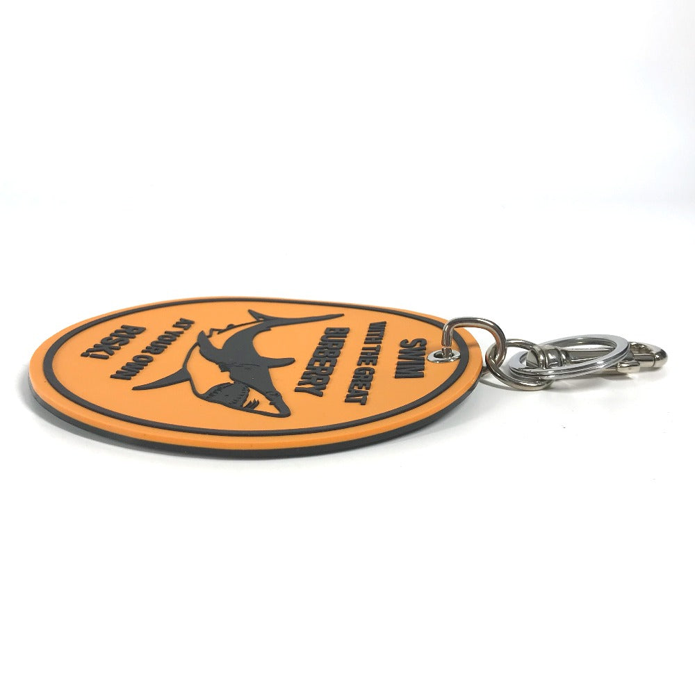 BURBERRY key ring rubber Orange logo shark Women
