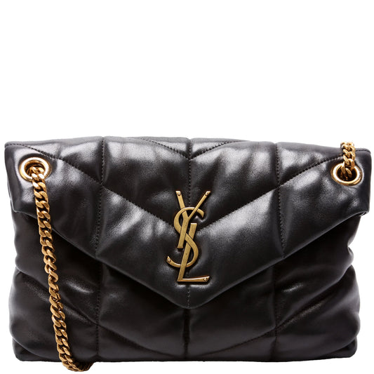 Saint Laurent Puffer Quilted Small Lambskin Bag