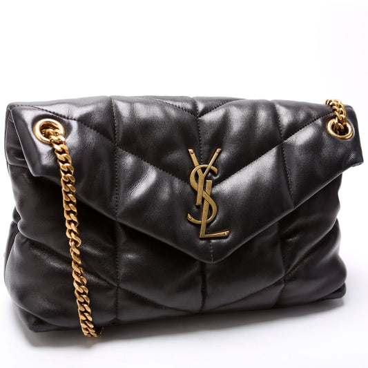 Saint Laurent Puffer Quilted Small Lambskin Bag