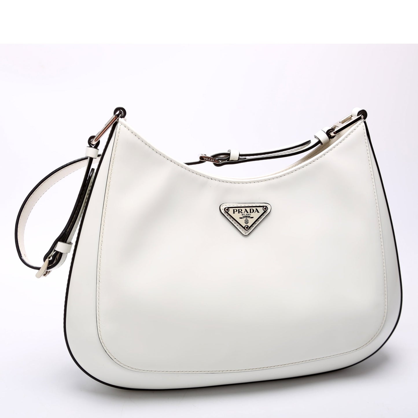 Prada 1BC156 Cleo Brushed Leather Bag