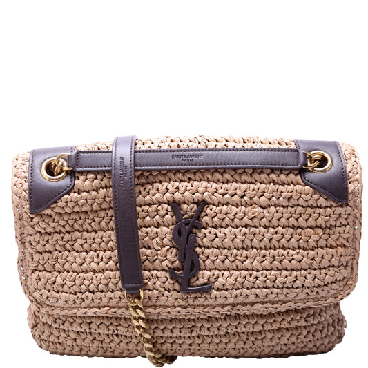 Saint Laurent Niki Medium Raffia 633187 Bag
