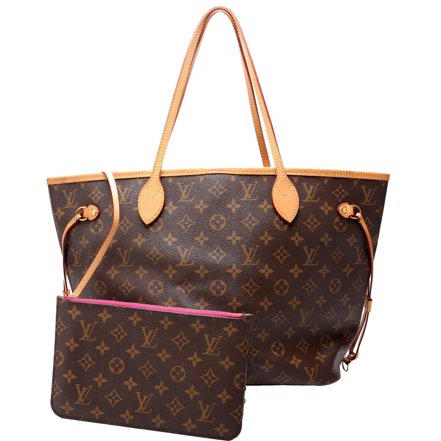 Louis Vuitton Neverfull With Wallet MM Monogram