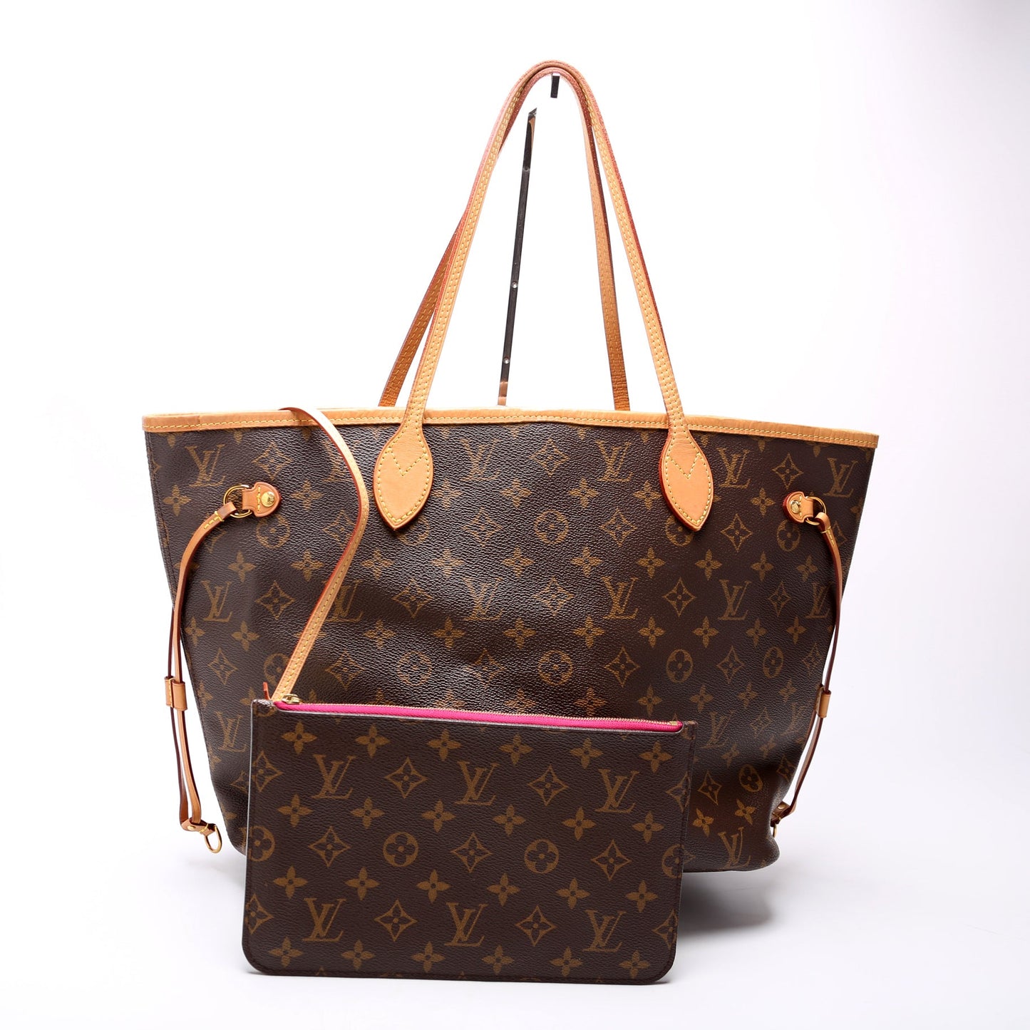 Louis Vuitton Neverfull With Wallet MM Monogram