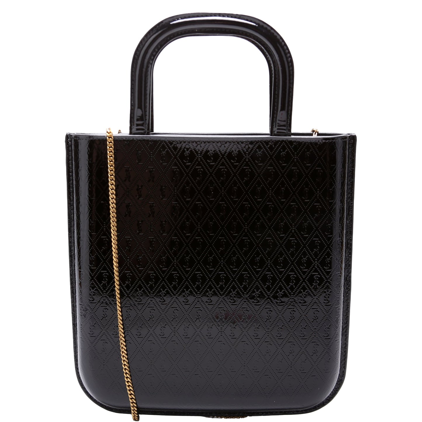Saint Laurent All Over Logo Embossed Mini Shopping 715201 Bag